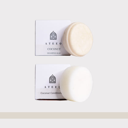 Coconut Shampoo & Conditioner Bar Set